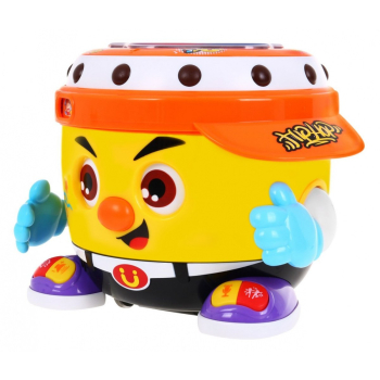 Interaktywna Tańcząca Perkusja DJ dla dzieci 18m+ Melodie Światła + 2 tryby tańca + Funkcja nagrywania słów